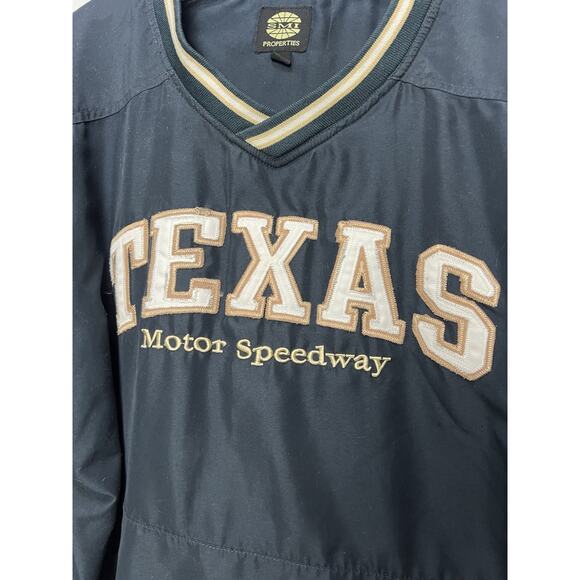 SMI Properties men's size L Texas Motor Speedway jacket windbreaker blue - Picture 3 of 9